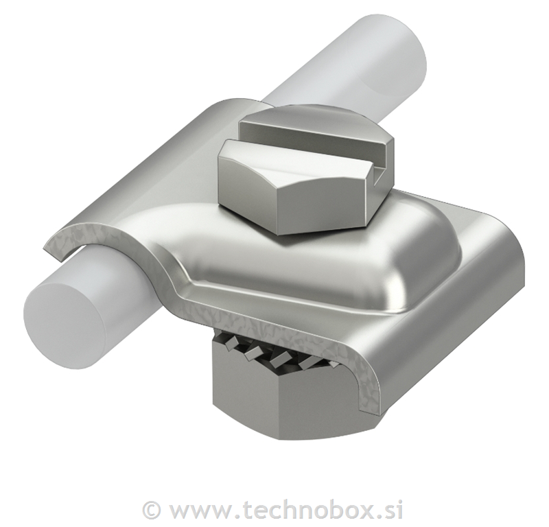 Pritrdilno koleno z vijakom M8x25mm