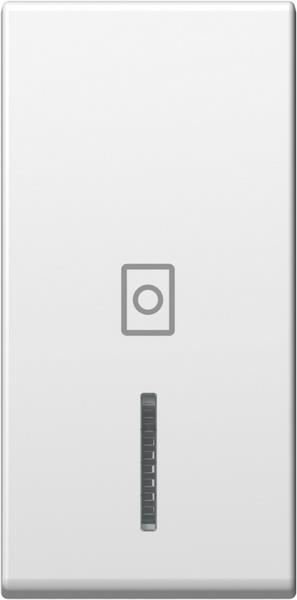 Tipka modul 1M indikator pral.stroj bela