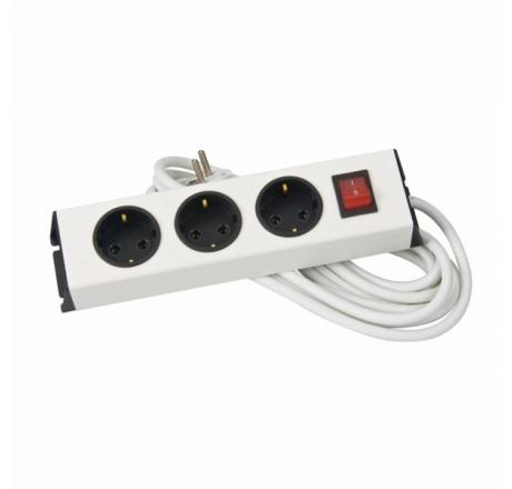 Podaljšek EURO M 3s/2m bel