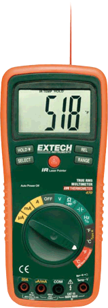 Multimeter Extech EX 470, IR termometer