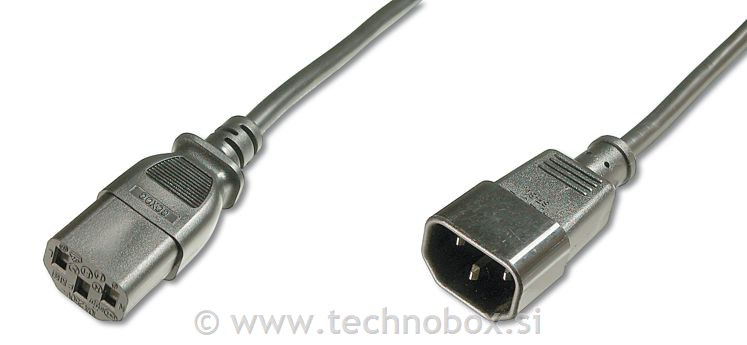 Kabel napajalni 220V, 1,8m M/Ž - podaljš