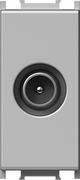 Vtičnica modul TV končna 1M srebrna