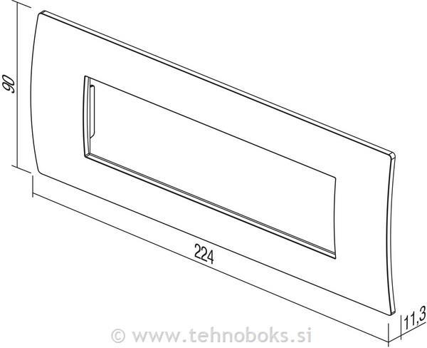 Okvir okrasni PURE 7M jeklo