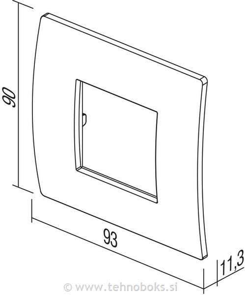 Okvir okrasni PURE 2M jeklo