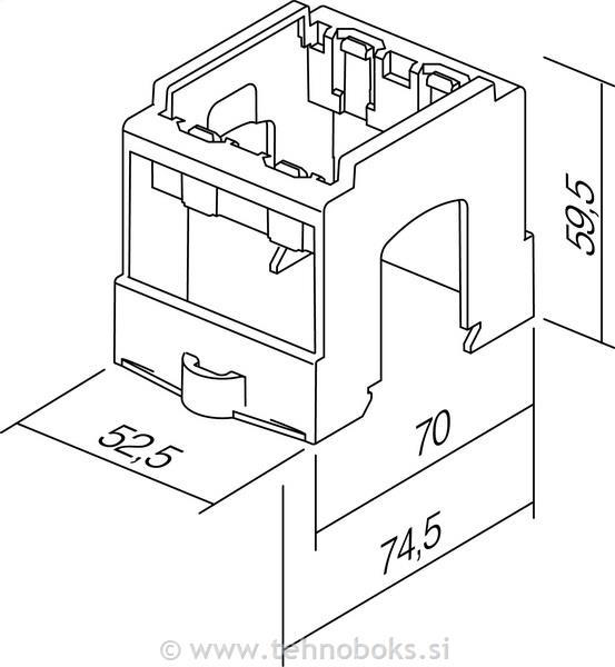 Adapter za din letev 2M TEM