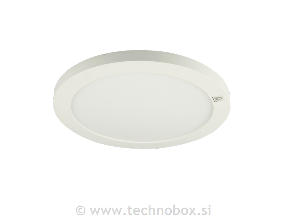 Svetilka n/o okrogla 113mm bela 6W 2700K