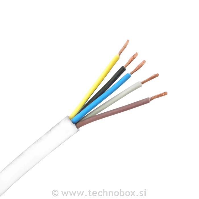 Kabel HO5VV-F 5x0,75mm2 bel