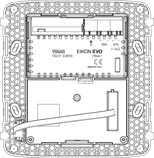 Zaslon na dotik KNX 4,3 in Full Flat bel