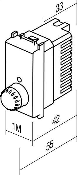 Stikalo modul zatemnilno 300W črn