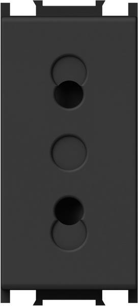 Vtičnica modul euro 230V 1M črna
