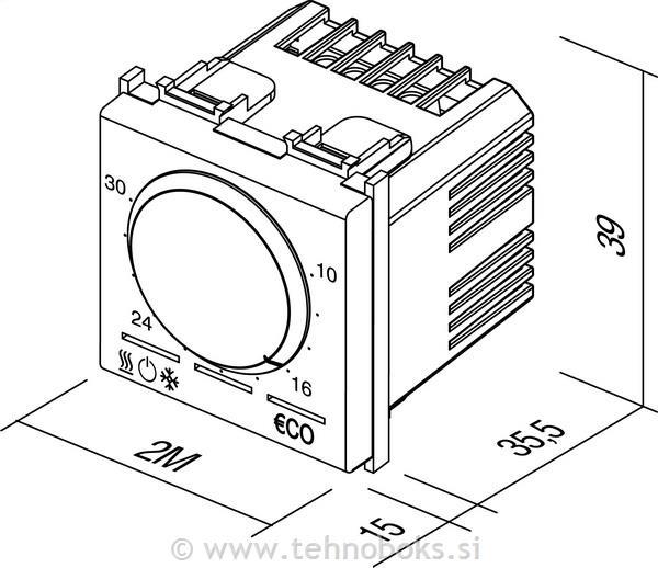 Termostat modul analogni 2M bel