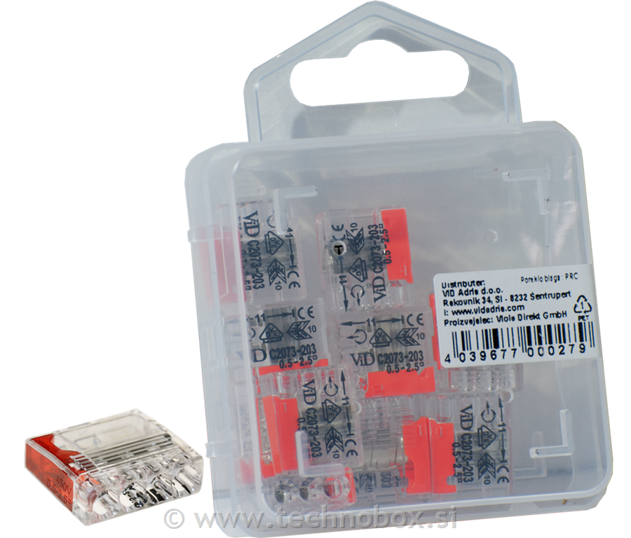 Sponka hitra 4x0,5-2,5mm2 blister