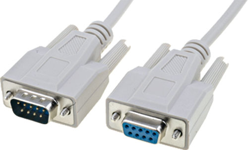 Podaljšek serijski DB09M-DB09Ž 10m siv