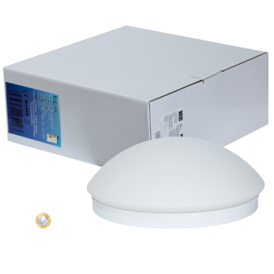 Svetilka plafonjera s senz. PIR IP44 E27