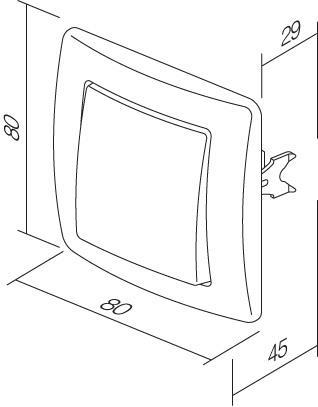 Stikalo EKONOMIK menjalno srebrno