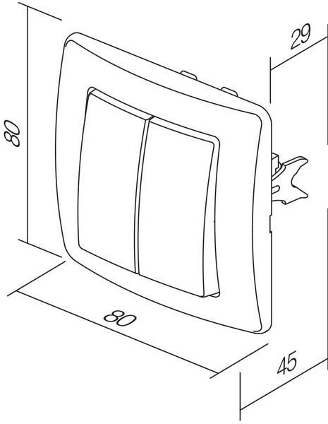 Stikalo EKONOMIK žaluzjisko 10AX rolete
