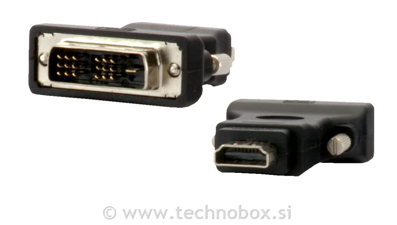 Adapter HDMI-D moški - HDMI ženski