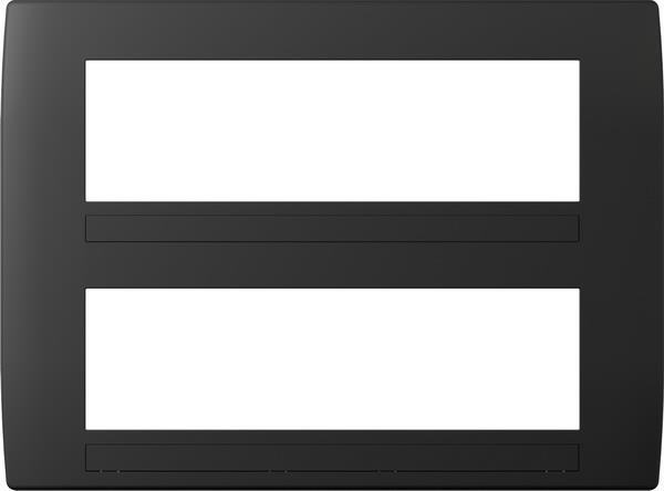 Okvir okrasni modul soft 2x7M mat črn