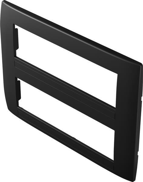 Okvir okrasni modul soft 2x7M mat črn