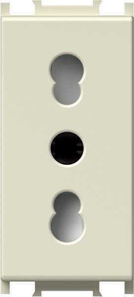 Vtičnica modul euro 230V 1M bež