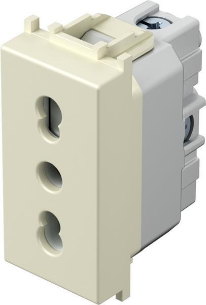 Vtičnica modul euro 230V 1M bež