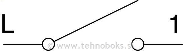 Stikalo modul navadno 16A 1M bež