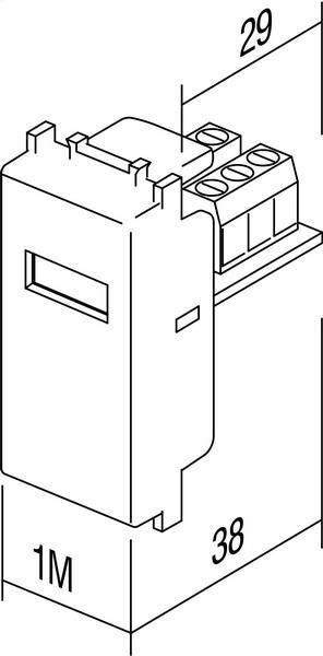 Vtičnica modul USB tip A 1M srebrna