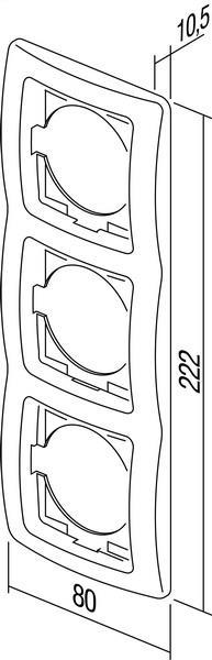 Okvir okrasni EKONOMIK 3x2M vertikalni
