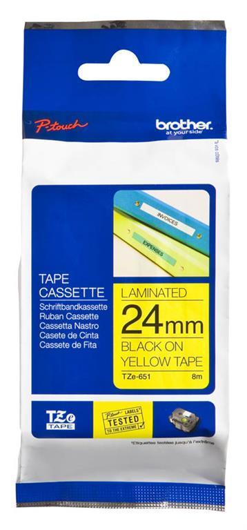 Trak Brother TZe-651 rumen/črn 24mm