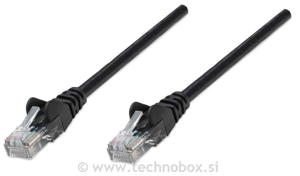 UTP Cat.5e patch kabel 5m črn