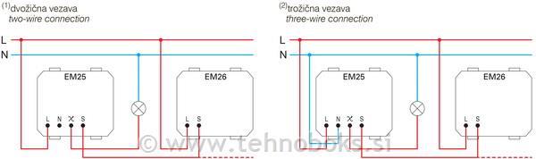 Tipkalo modul upravljalno 2M srebrno