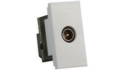 Vtičnica AT modul ant. 1M končna bela