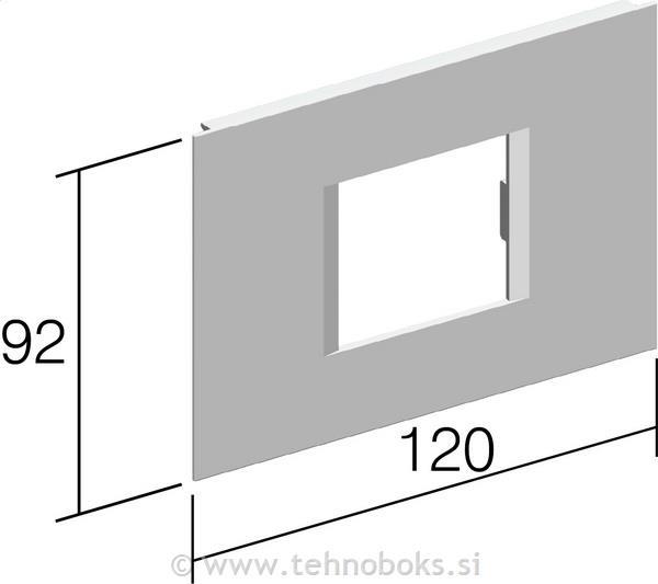 Okvir okrasni za kanal 2/3M bel