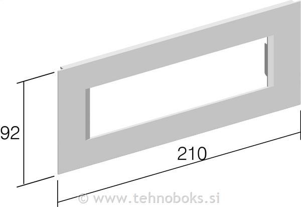 Okvir okrasni za kanal 7M bel