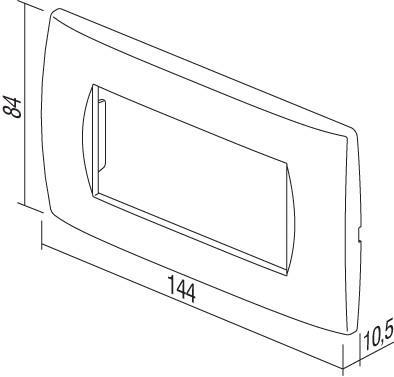 Okvir okrasni modul soft 4M wenge