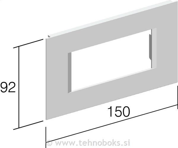 Okvir okrasni za kanal 4M bel