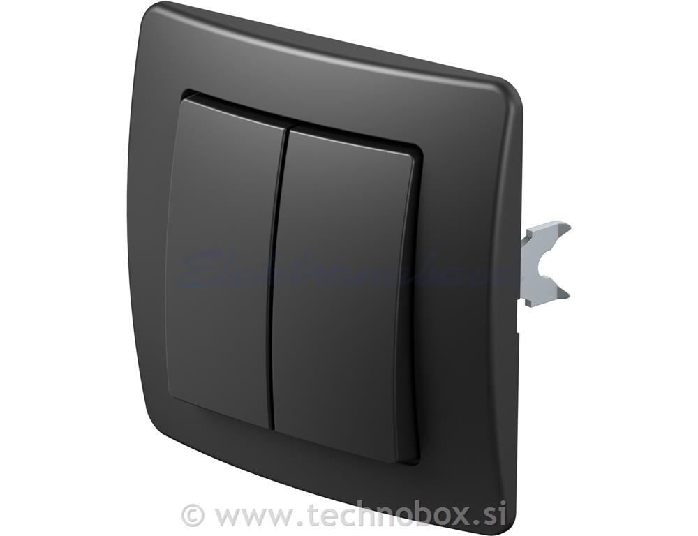 Stikalo EKONOMIK serijsko črno