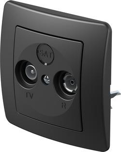 Vtičnica EKONOMIK TV končna črna