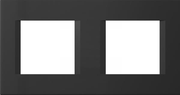 Okvir okrasni modul line 2x2M črna sijaj