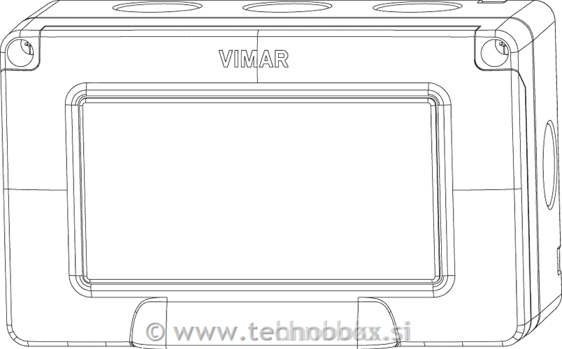 VIMAR 14904 ohišje n/o 8M 2x4M IP65