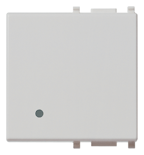 Tipka 2M srebrna osvetlje. 14022.SL