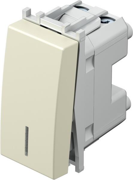 Stikalo modul navadno 16A 1M bež osvetlj