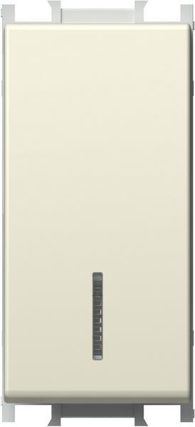 Stikalo modul navadno 16A 1M bež osvetlj