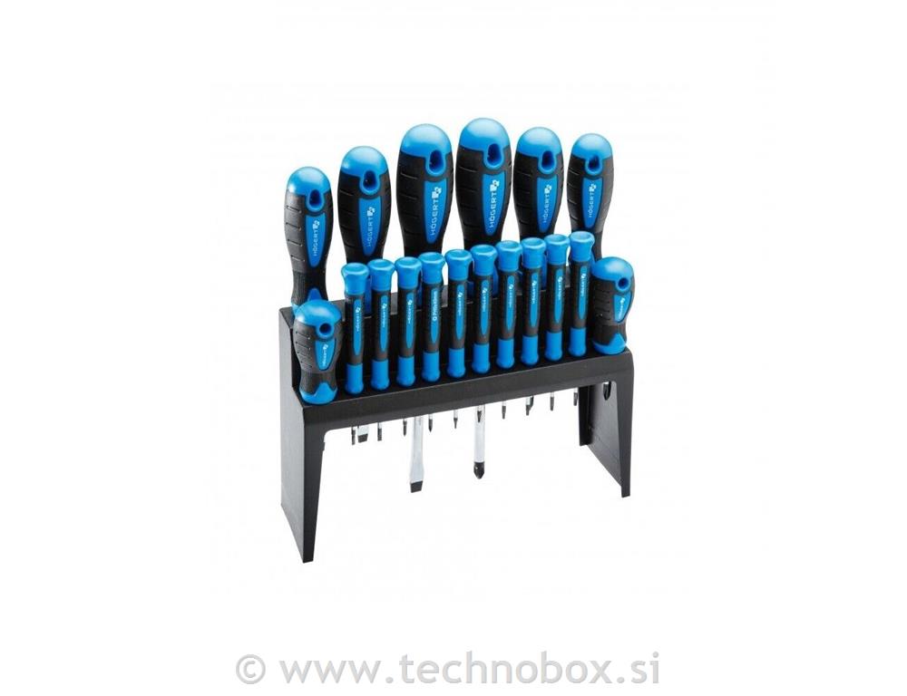 Izvijači SET 18 delni z stojalom
