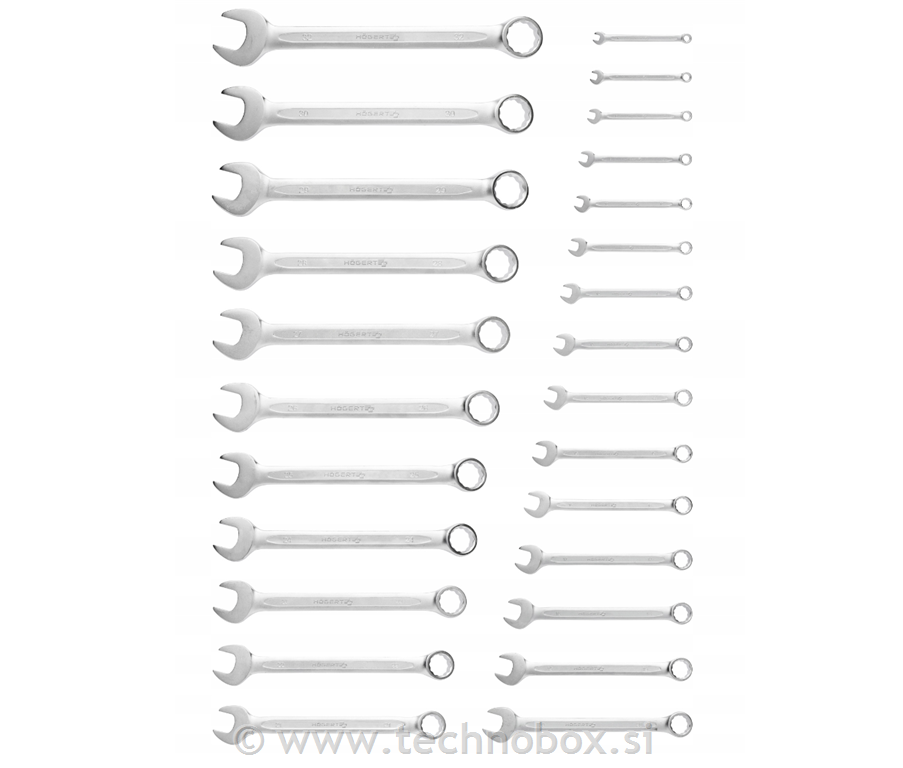 Ključi SET 26 delni viličasto-obročni 6-
