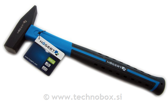 Kladivo ključav. 500g ročaj fiber/guma