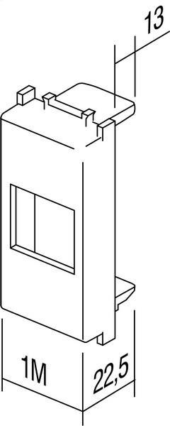 Adapter modul za RJ45 bel R&M