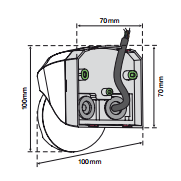 Senzor gibanja zunanji 180° P/O 8M beli