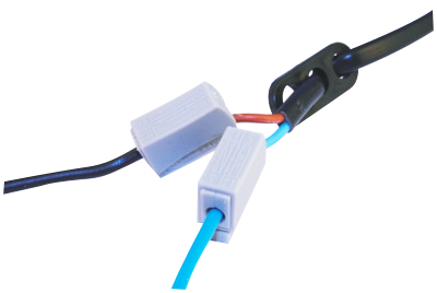 Sponka hitra za luči 2+1 bela 1-2,5mm2