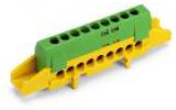 Sponka PE ru-ze za 9 odvodov za DIN izol